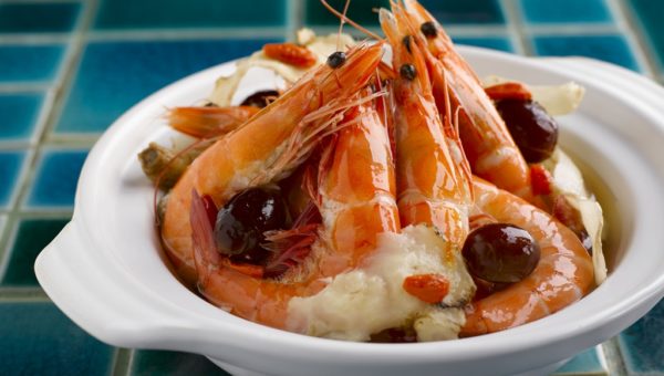 Claypot Herbal Drunken Prawns