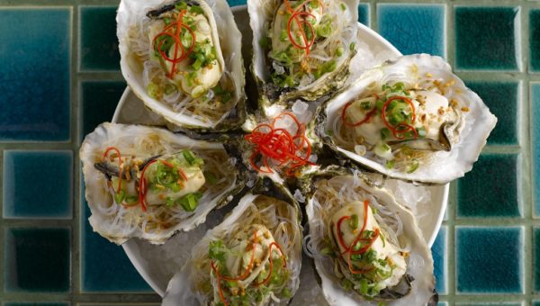 Steamed King Oysters with Garlic & Shallots