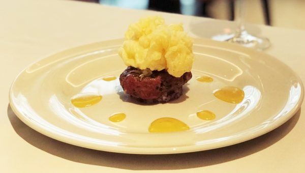 Steak Tartare and Crispy Battered Poached Egg