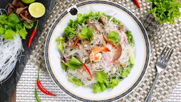 Yum Woon Sen (Thai Spicy Vermicelli Salad)