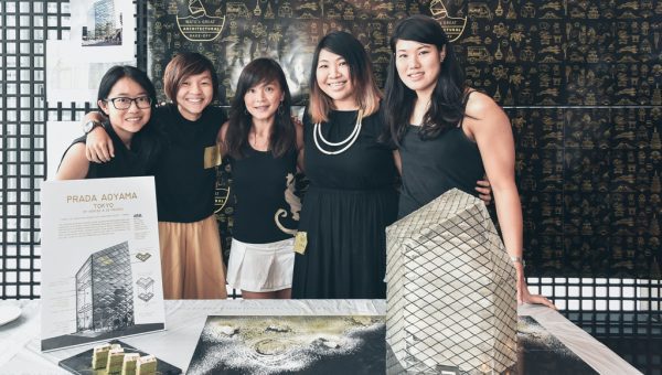 Winning Team URA with the completed Prada Aoyama