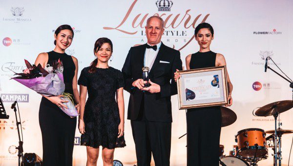 Recognizing the Best Luxury Brands of Asia at Luxury Lifestyle Awards 2015 Maripet Ledesma Poso (JetGala) & Mich