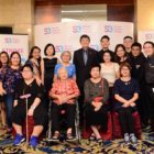 Minister Ng Chee Meng & Ms Michelle Ng with S3 staff & stroke survivors