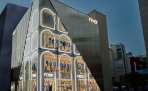 Palazzo Fendi Seoul Flagship Store_Facade Nighttime