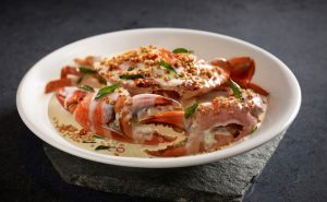 Signature Creamy Butter Crab topped with Coconut Crumbs